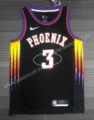 2022 City Version NBA Phoenix Suns Black #3 Jersey-311