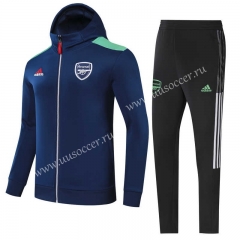（S-3xl）02021-2022 Arsenal Blue Thailand Soccer Jacket Uniform-GDP