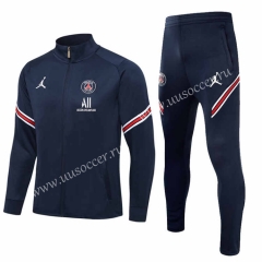 2021-22 Paris SG Royal  Blue Soccer Jacket Uniform -411