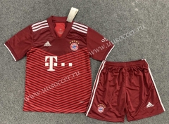 2021-2022 Bayern München Home Red Soccer Uniform-GB