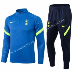 2021-2022 Tottenham Hotspur  Blue Thailand Soccer Tracksuit Uniform-411