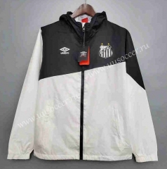 2021-2022 Santos FC Black&White Trench Coats With Hat-WD