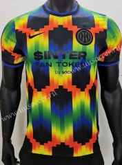 2022-23 Inter Milan Red&Yellow Thailand Soccer Training Jersey AAA-888