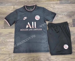 2022-23 Paris SG Black  Soccer Uniform-709