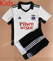 2022-23 CD Colo-Colo  Home White kids Soccer Uniform-AY