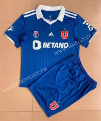2022-23 Universidad de Chile  Home Blue  Soccer Uniform-AY