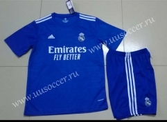 2022-23 Real Madrid  Away Blue  Soccer Uniform-718