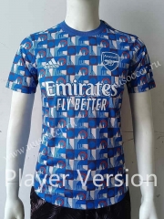 Player version 2022-23 Arsenal Blue Thailand Soccer Training Jersey-807