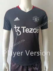 Player version 2022-23 Manchester United Black  Thailand Soccer Jersey AAA-807