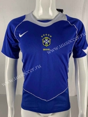 04-06 Brazil Away Blue Thailand Soccer Jersey AAA-503