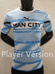 Player version special edition 2022-23  Manchester City Blue&White  Thailand Soccer Jersey AAA-9926