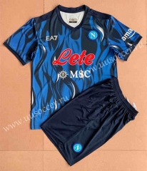 2022-23 Napoli 3rd Away Black& Blue Soccer Uniform-AY