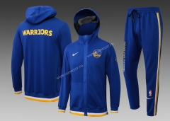2021-2022 Golden State Warriors Cai Blue Thailand Soccer Jacket Uniform With Hat-815