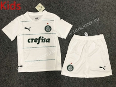 2022-23 SE Palmeiras Away White Kid/Youth Soccer Uniform-GB