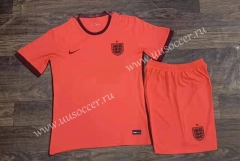 2022-23  England Away Orange Soccer Uniform-709