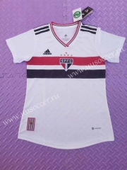 2022-23 Sao Paulo Futebol Home White Thailand Women Soccer Jersey AAA-708