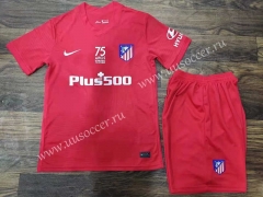75th Anniversary Edition Atlético Madrid Red Soccer Uniform-709