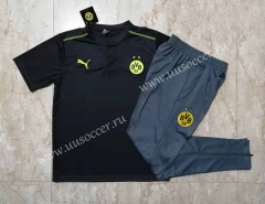 2021-2022 Borussia Dortmund Black Thailand Polo Uniform-815