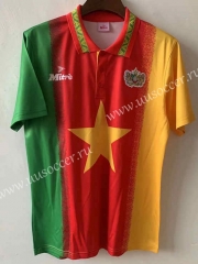 Retro version 1994 Cameroon Red&Yellow&Green Thailand Soccer Jersey-709