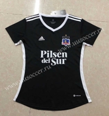2022-23 CD Colo-Colo  Away Black Female Thailand Soccer Jersey-HR
