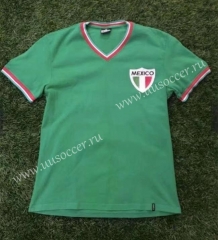 Retro Version 1970 World Cup Mexico Home Green Thailand Soccer Jersey AAA-1332