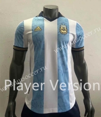 Player Version  2022-23 Special edition Argentina Home White & Blue Thailand Soccer Jersey AAA-518