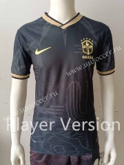Player Version 22-23 Brazil Black Thailand Soccer Jersey AAA-807