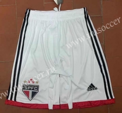 2022-23 São Paulo FC Home White Thailand Soccer Shorts