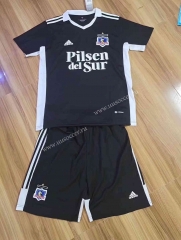 2022-23 CD Colo-Colo  Away Black Soccer Uniform-8975