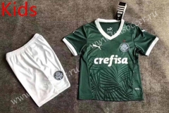 2022-23 SE Palmeiras Home Green  Kid/Youth Soccer Uniform-8975