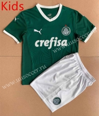 2022-23 SE Palmeiras Home Green  Kid/Youth Soccer Uniform-AY
