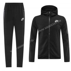 21-22 Nike Black Soccer Jacket Uniform With Hat-LH