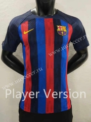 Player Version 2022-23  Barcelona Home Red&Blue Thailand Soccer Jersey AAA-6724