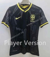 Player Version 2022-23 Brazil Black Thailand Training Soccer Jersey-2016