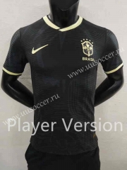 Player Version 22-23 Brazil Black Thailand Soccer Jersey AAA-9926