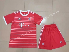 2022-23 Bayern München Home Red Soccer Uniform-718