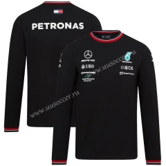 Formula one Mercedes Black  Racing Suit long sleeves