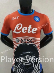 Player Version 2022-23 Napoli  Red Thailand Soccer Jersey AAA-6724