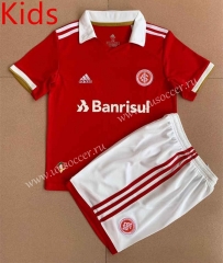 22-23 Brazil SC Internacional Home Red kids Soccer Uniform-GB