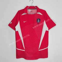 2002-03 Korea Republic Home Red Thailand Soccer Jersey-c1046
