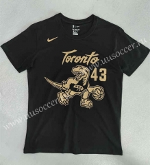 2022-23 NBA Toronto Raptors Black#43 Cotton T-shirt-LH