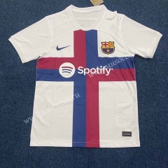 2022-23  Barcelona White Thailand Soccer Jersey AAA-3160