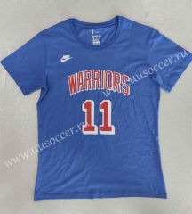 22-23NBA Golden State Warriors Blue #11 Cotton T-shirt-LH