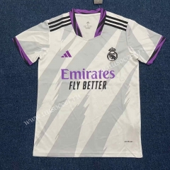 2022-23  Real Madrid White&Purple Thailand Soccer Jersey AAA-3160