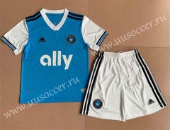 2022-23 Charlotte Home Blue Soccer Uniform-AY