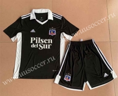2022-23 CD Colo-Colo  Away Black Soccer Uniform-AY