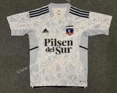 2022-23 CD Colo-Colo goalkeeper Gray& White  Thailand Soccer Jersey AAA-6032