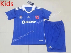2022-23 Universidad de Chile  Home Blue kids Soccer Uniform-507