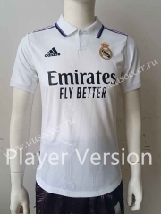 Player version 2022-23 Real Madri Home White Thailand Soccer Jersey AAA-807