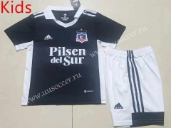 2022-23 CD Colo-Colo  Away Black kids Soccer Uniform-507